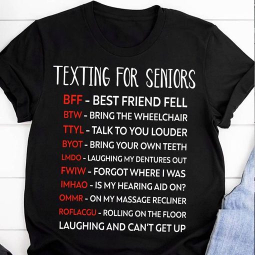 safe image 11 Texting for seniors bff best friend fell shirt
