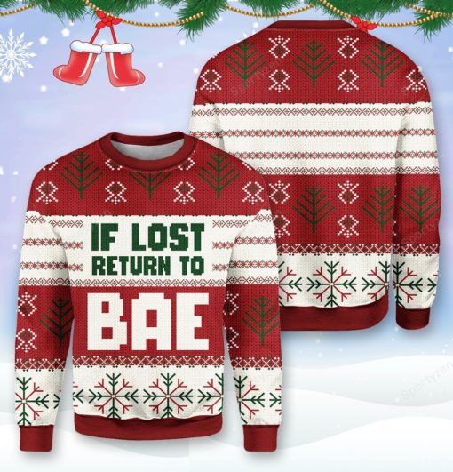 1635740165034 If lost return to bae i am bae Christmas Sweater