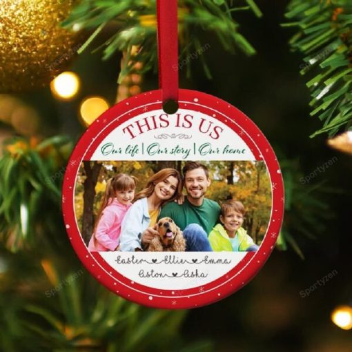 163662518889745750f2 This Is Us Photo Ornament ? Our Life Our Love Our Home
