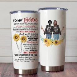 1639033446475d82f4a4 Gift For Friend Bestie I Don't Know What's Tighter Our Jeans Or Our Friendship - Tumbler