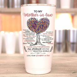 1639033446b5f8dd4b41 Gift For Mother-In-Law Thanks For Bringing My Husband Into This Beautiful Wolrd - Tumbler