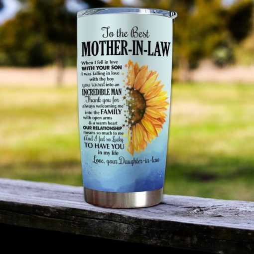 16390334479ab55572d5 Gift For Mother-In-Law Thanks For Always Welcoming Me Into The Family - Tumbler