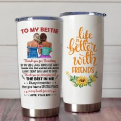 1639033447b4c3f3d4cb Gift For Friend Bestie Thanks For Bringing Out The Best In Me - Tumbler