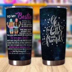 1639033447bea6b05ed7 Gift For Friend Bestie Thanks For All Of The Happiness You Have Brought Me - Tumbler