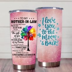 1639033448321a897086 Gift For Mother-In-Law Thanks For Raising The Man Of My Dreams Color Tree Art - Tumbler
