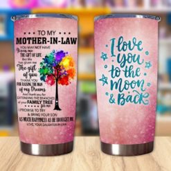 1639033448c6c68423bd Gift For Mother-In-Law Thanks For Raising The Man Of My Dreams Color Tree Art - Tumbler
