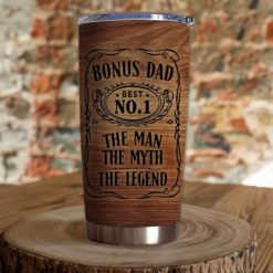 16390334517a54dd4693 Gift For Dad Bonus Dad Best N01 The Man The Myth The Legend - Tumbler