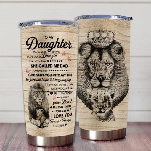 163903345214c979a790 Gift For Daughter Lion Crown Keep Me In Your Heart & I'll Stay There Forever I Love You - Tumbler