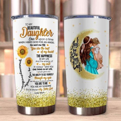 1639033452f41d39955c Gift For Daughter Your Are My Sunshine & You're Always My Little Girl - Tumbler