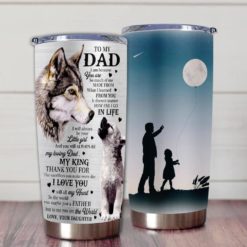 16390334537510d23e39 Gift For Dad Wolf Art Thanks For The Sacrifices You Make Everyday I Love You With All My Heart - Tumbler