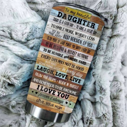 16390334562ec7ddfccf Gift For Daughter Remember To Be Awesome I Love You Forever & Always - Tumbler