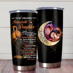16390334579c82ea7603 Gift For Daughter Flamingo Art You're The Sweetest Present Life & I'll Always Love You - Tumbler