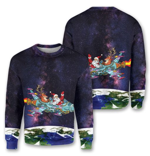 1640936260469 Santa in the space Christmas sweater