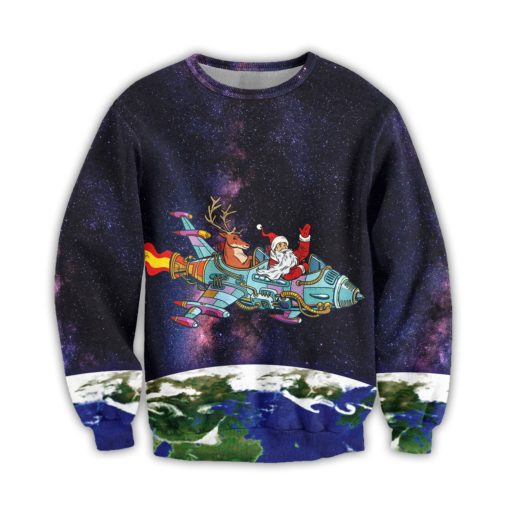 1640936260481 Santa in the space Christmas sweater