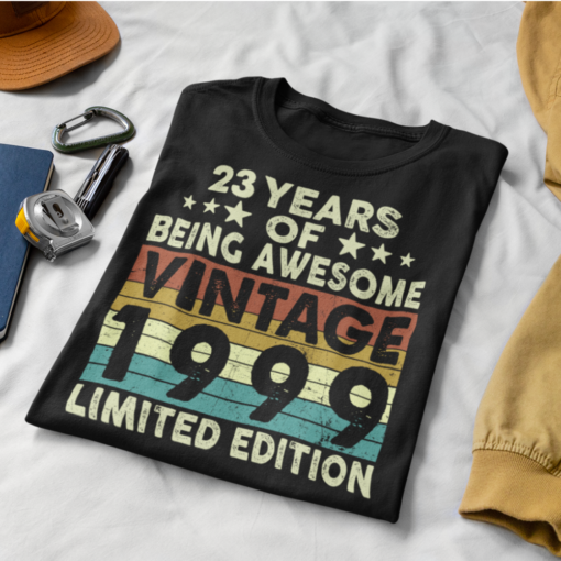 free image resizer cropper 10 23 years of being awesome vintage 1999 limited edition shirt