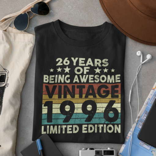 free image resizer cropper 3 1 26 years of being awesome vintage 1996 limited edition shirt