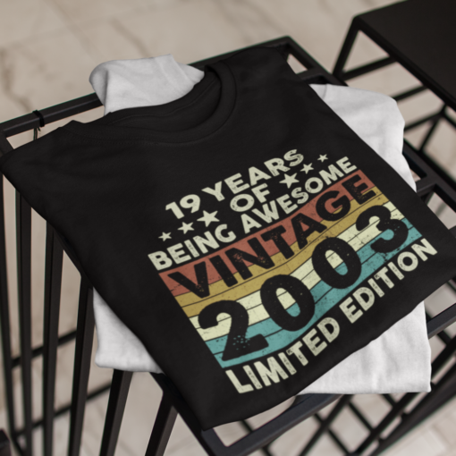 free image resizer cropper 19 years of being awesome vintage 2003 limited edition shirt