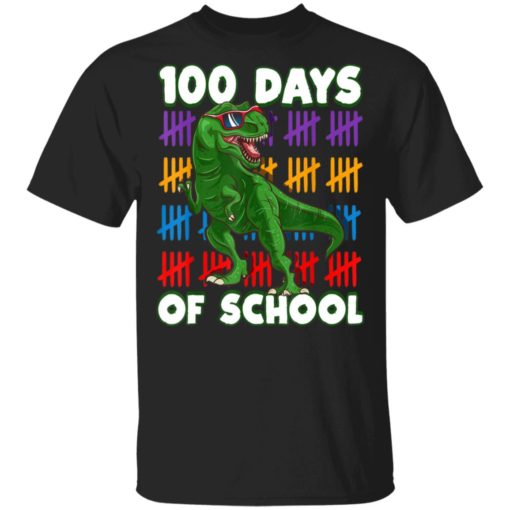 redirect 15 T rex 100 days of school shirt