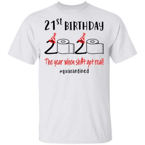 redirect 1636 21st birthday 2020 the year when shit got real quarantined shirts