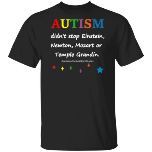 redirect 2007 Autism didn’t stop Einstein Newton Mozart or Temple Grandin shirt