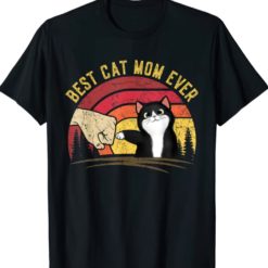 Best cat mom ever t-shirt