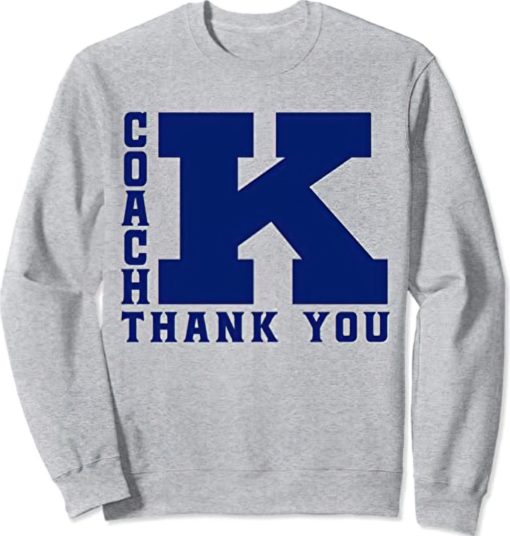 K Coach thank you sweatshirt