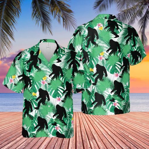 Bigfoot hawaiian shirt mockup Bigfoot hawaiian shirt