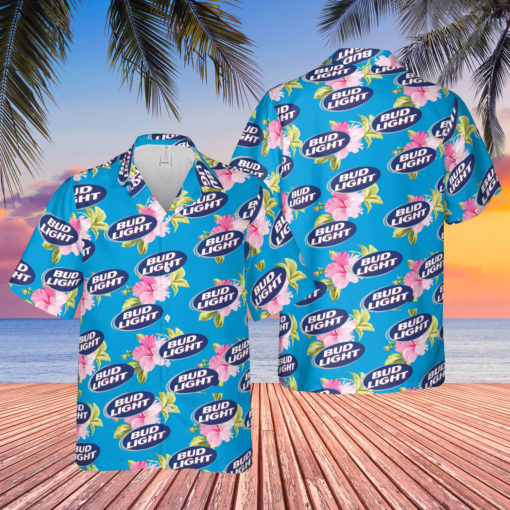 Bud light hawaiian shirt mockup Bud light hawaiian shirt