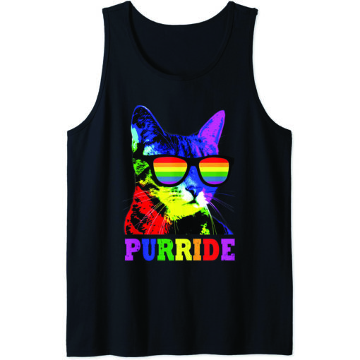 Gay Pride Shirts for Women Men LGBT Daddy Cat Gay pride LGBT purride cat tank top ,shirt