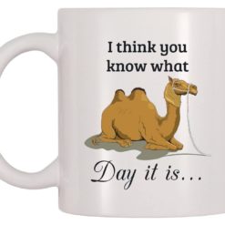 I think you know what day it is Camel mug