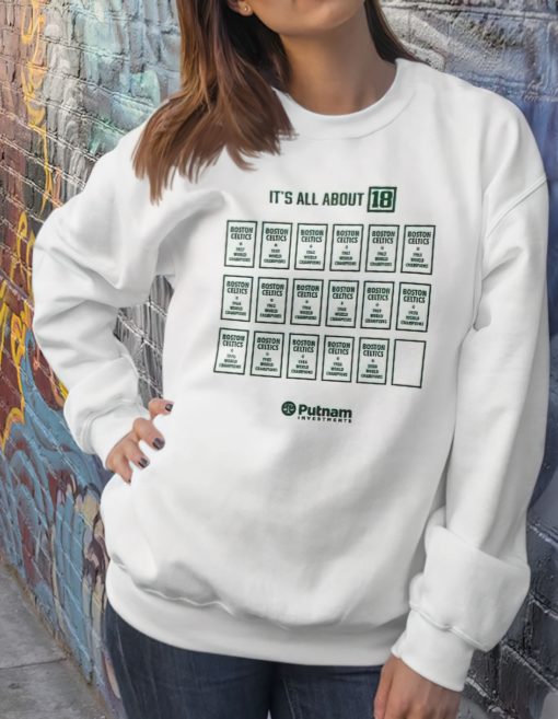 It's all about 18 Putnam investments sweatshirt