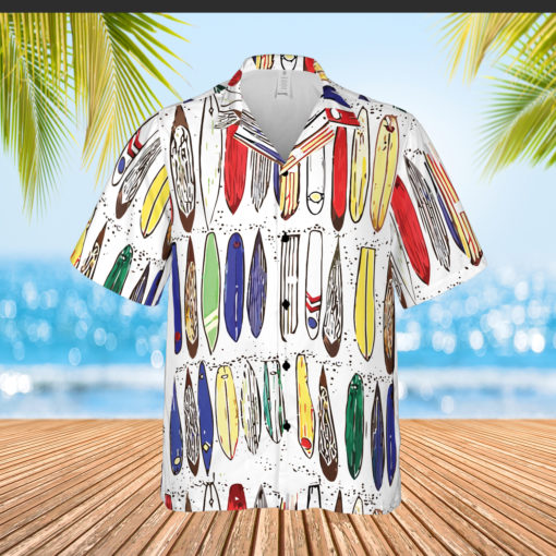 endsatore Vintage 80s hawaiian surfboard pattern surfing hawaiian shirt mockup Vintage 80’s hawaiian surfboard pattern surfing hawaiian shirt
