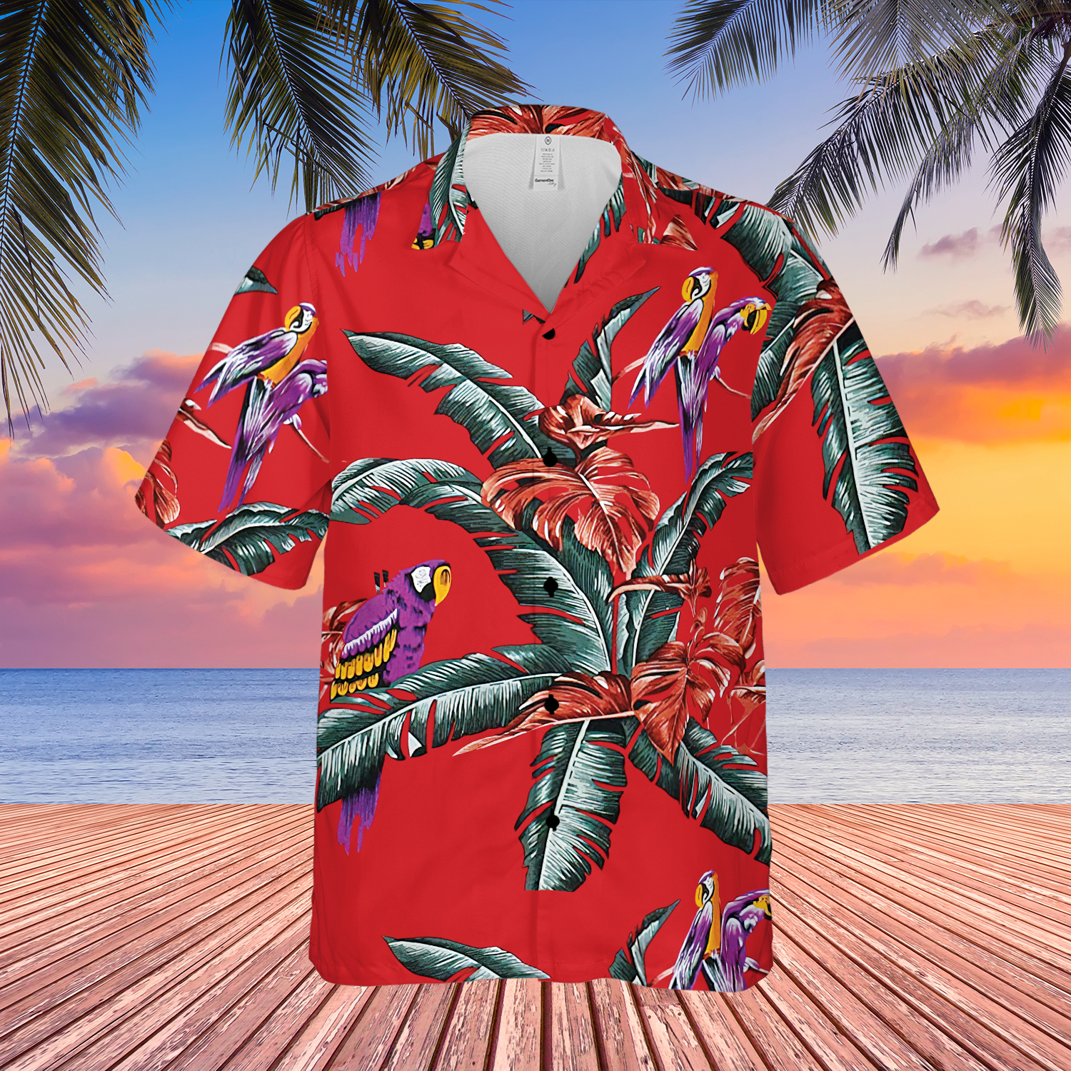 Endastore Boston Red Sox scenic Hawaiian Shirt
