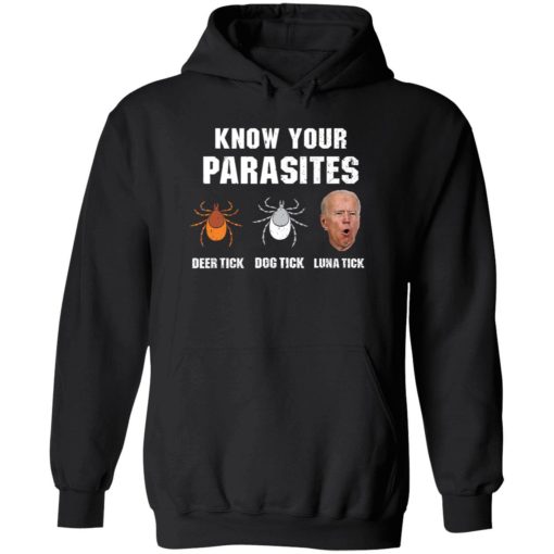 Endas Know your parasites Anti Joe Biden T Shirt 2 1 Know your parasites deer tick dog tick luna tick J*e B*den shirt