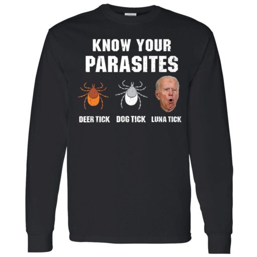 Endas Know your parasites Anti Joe Biden T Shirt 4 1 Know your parasites deer tick dog tick luna tick J*e B*den shirt