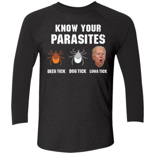 Endas Know your parasites Anti Joe Biden T Shirt 9 1 Know your parasites deer tick dog tick luna tick J*e B*den shirt