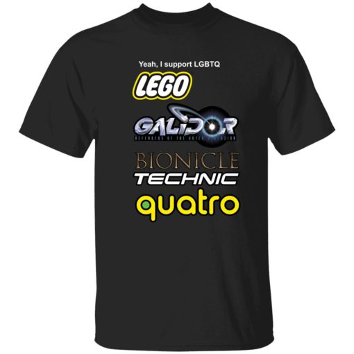 Endas i support lgbtq lego shirt 1 1 1 Yeah i support lgbtq galidor bionicle technic quatro shirt