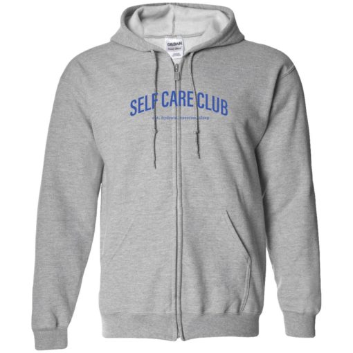 endas sweatshirt self care club shirt 10 1 Self care club eat hydrate exercise sleep shirt