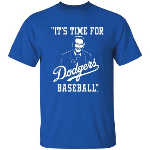 Its time for dodgers baseball shirt 1 royal Vin Scully It's time for dodgers baseball shirt