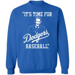Its time for dodgers baseball shirt 3 royal Vin Scully It's time for dodgers baseball shirt