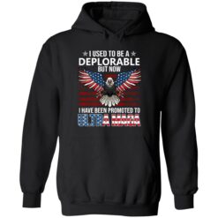 endas I Used To Be A Deplorable But Now I Have Been Promoted To Ultra Maga 2 1 Eagle i used to be a deplorable but now i have been promoted shirt