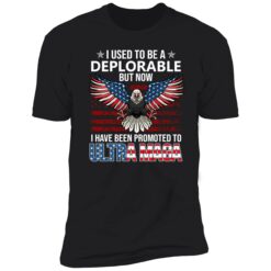 endas I Used To Be A Deplorable But Now I Have Been Promoted To Ultra Maga 5 1 Eagle i used to be a deplorable but now i have been promoted shirt