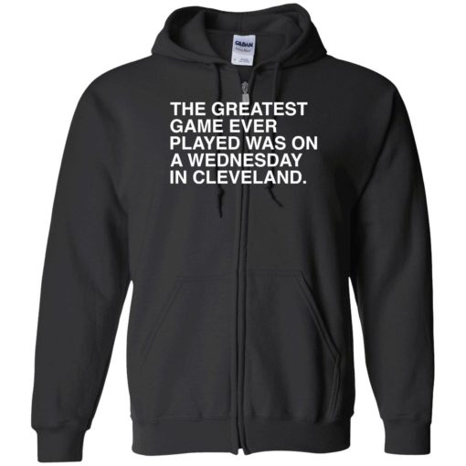 endas the greatest game ever played was on a wednesday in cleveland 10 1 The greatest game ever played was on a wednesday in cleveland shirt