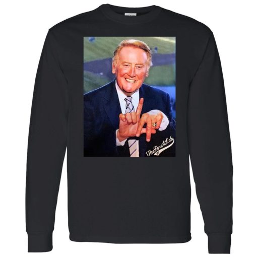 up het Vin Scully shirt 4 1 Vin Scully the forest lab t-shirt