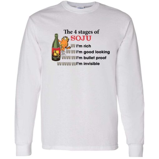 up het the 4 state of soju garfield 4 1 Garfield the 4 stages of soju i'm rich i'm good looking shirt