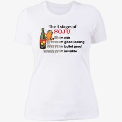up het the 4 state of soju garfield 6 1 Garfield the 4 stages of soju i'm rich i'm good looking shirt