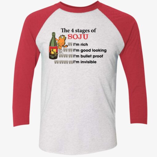 up het the 4 state of soju garfield 9 1 Garfield the 4 stages of soju i'm rich i'm good looking shirt