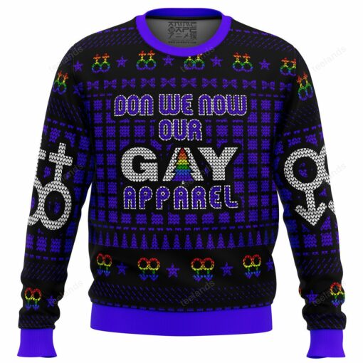 16596913174c82a5ff36 Don we now our gay apparel Christmas sweater