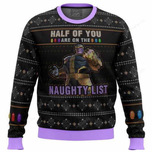 165969132085763bc656 Half of you are on the naughty list Christmas sweater