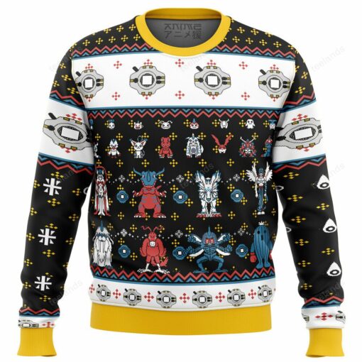 1659691334fb09264a79 Digimon sprites Christmas sweater